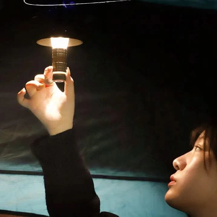 Farol de Camping Recargable 3 Modos con Luz Led y Carga USB