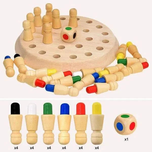 Juego Didáctico en Madera Memoria