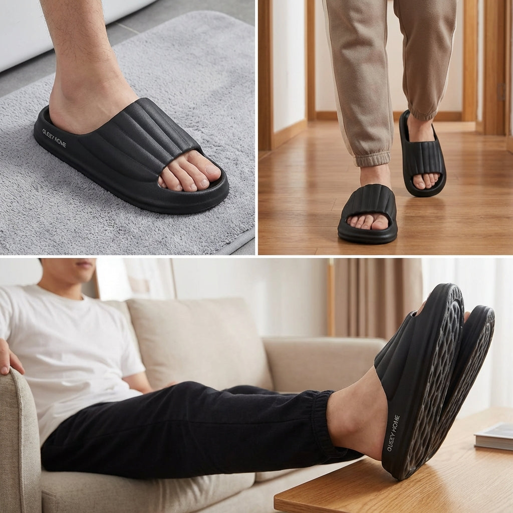 Chinelas de Banda Suaves Antideslizante Queey