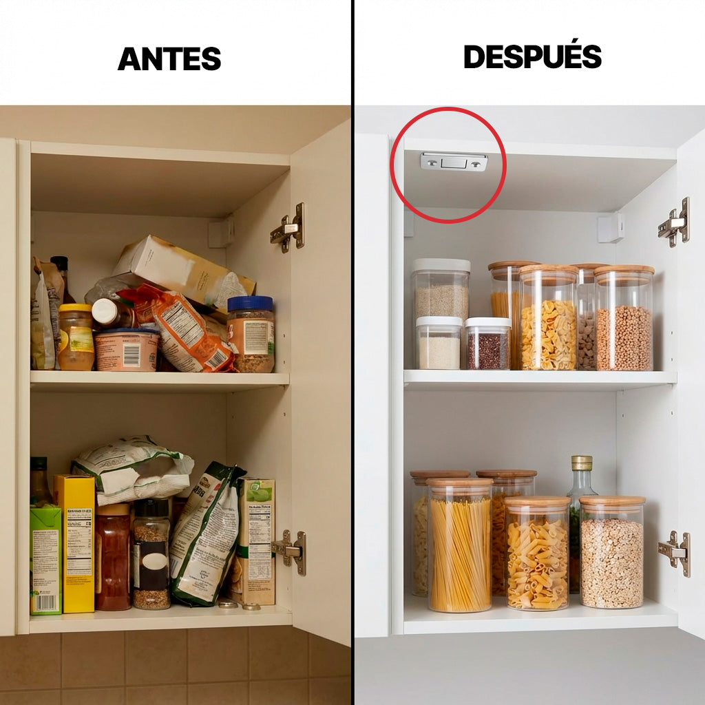 Imanes adhesivos ultrafinos para puertas de armario Pack x12