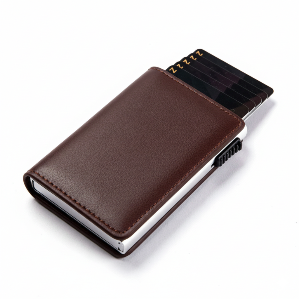 Billetera Pop Up con Tarjetero RFID en Cuero Marca Vinitivo