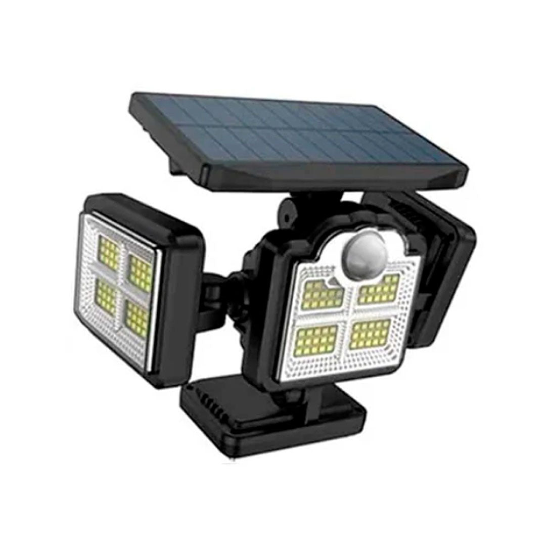 Foco Solar 4 Modulos 35w 2400MAH 198 Leds