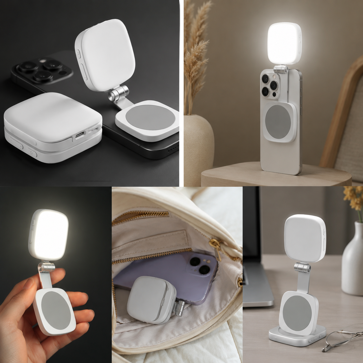 Luz Magnética LED Portátil para Selfie