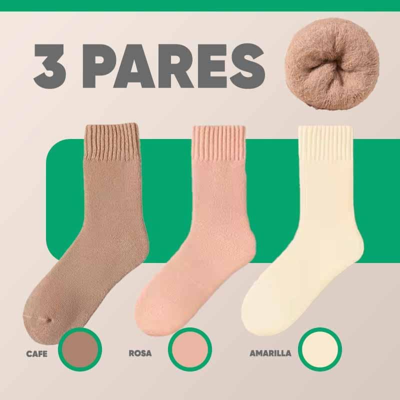 Pack de 3 Pares de Calcetines Termicos de Felpa Super Suaves