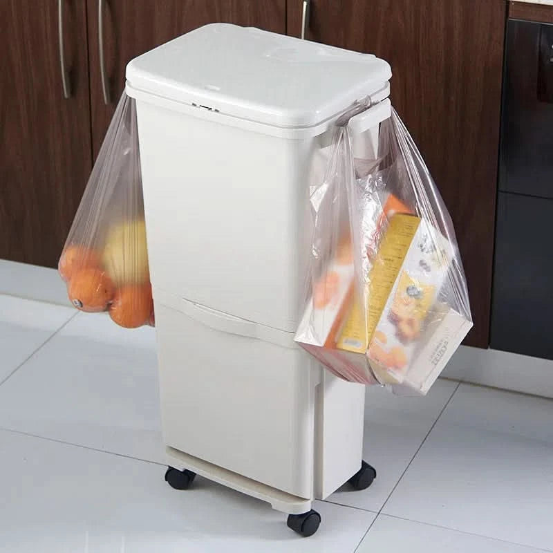 Contenedor Papelera para Basura 2 Niveles Vertical 42L