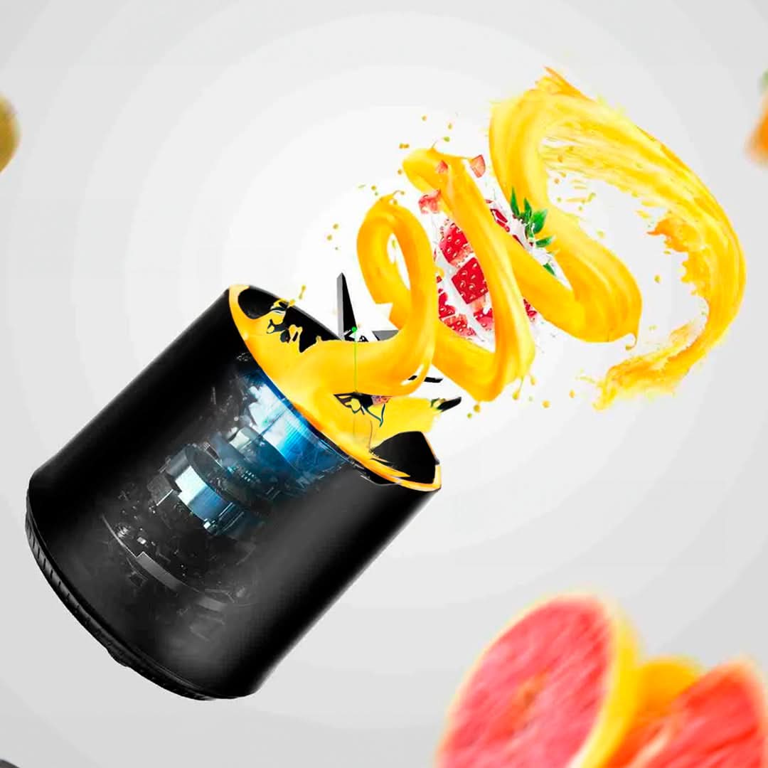 Licuadora Portatil con Bateria y  6 Cuchillas