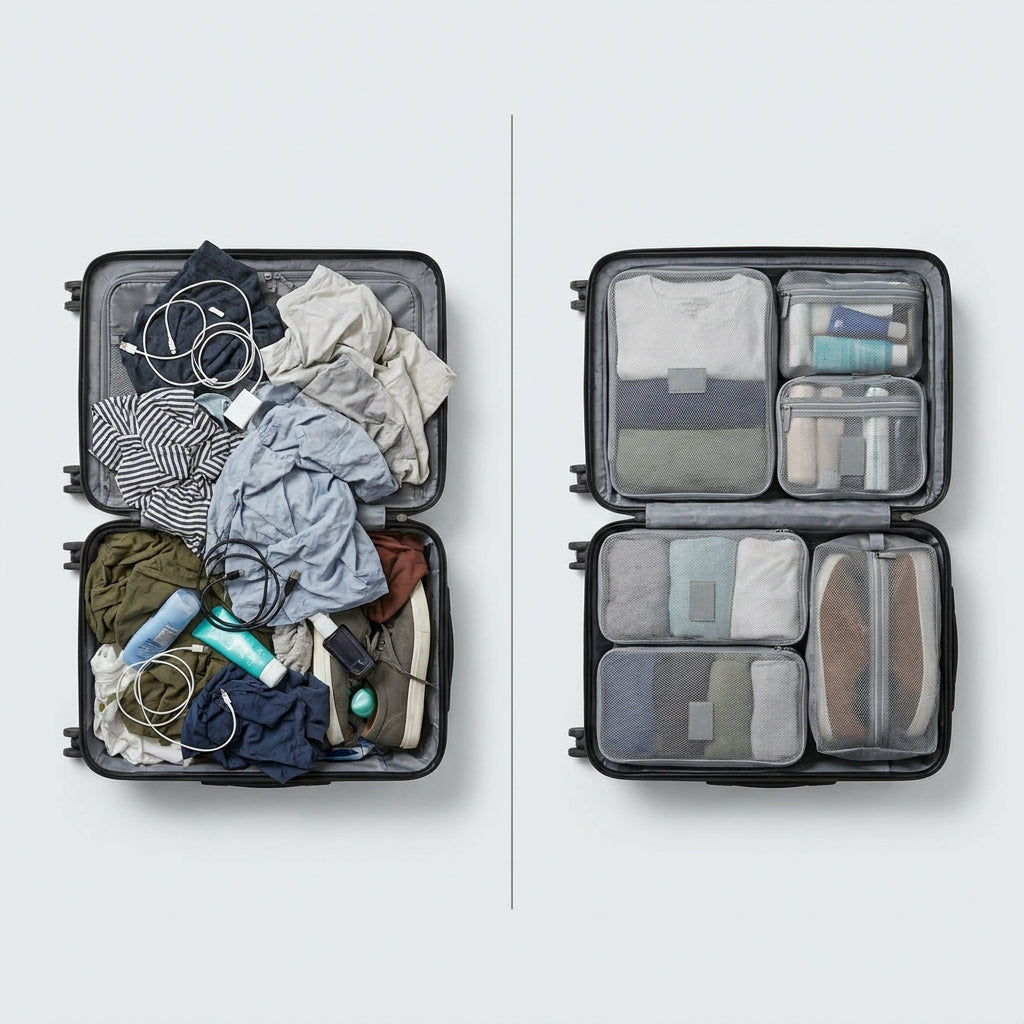 Set 4 organizadores ropa expandibles vista adicional – Milgenial Uruguay