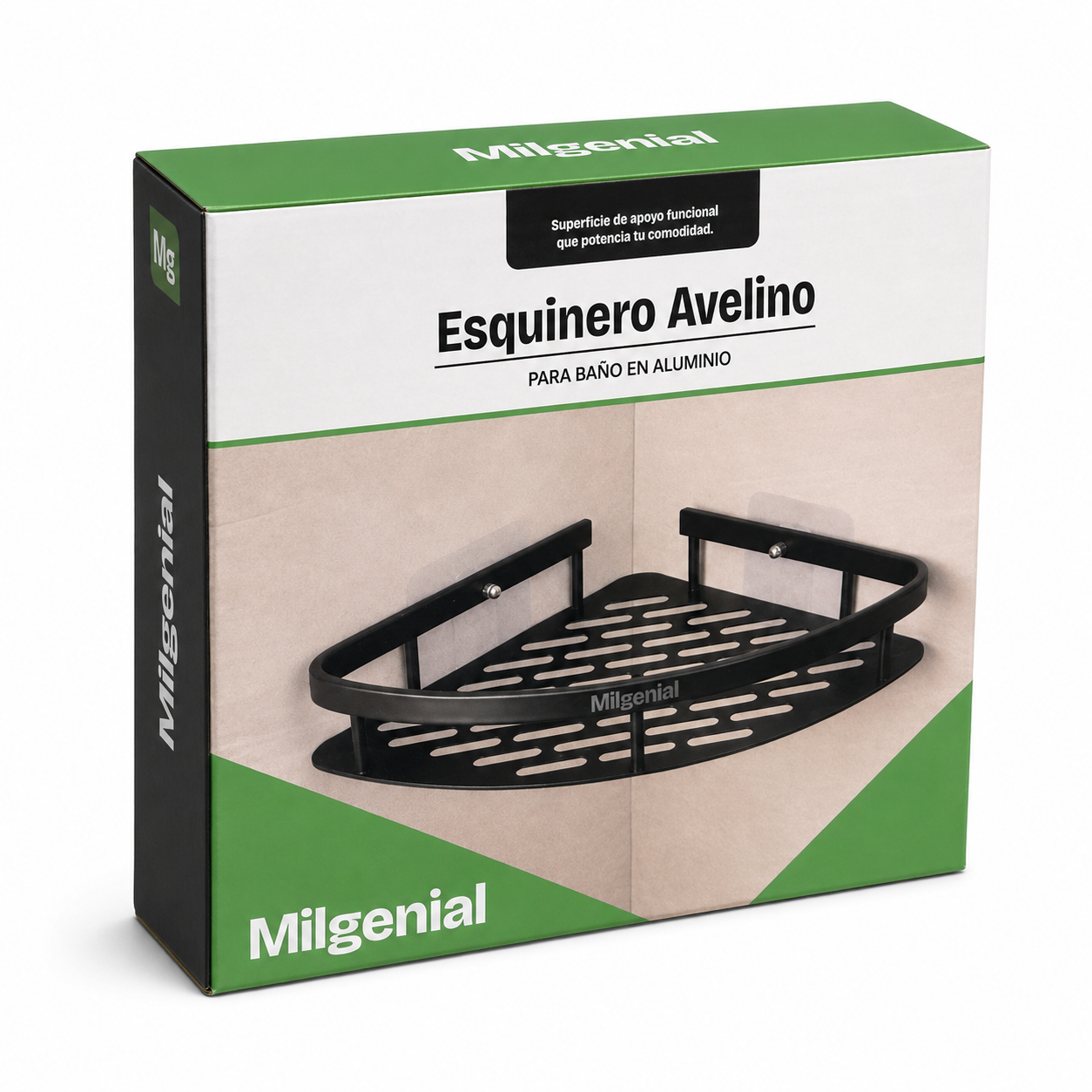 Esquinero de Baño Avelino en Aluminio MilGenial