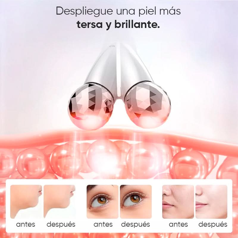 Rodillo FacialFlex Masajeador de Microcorriente Blumin