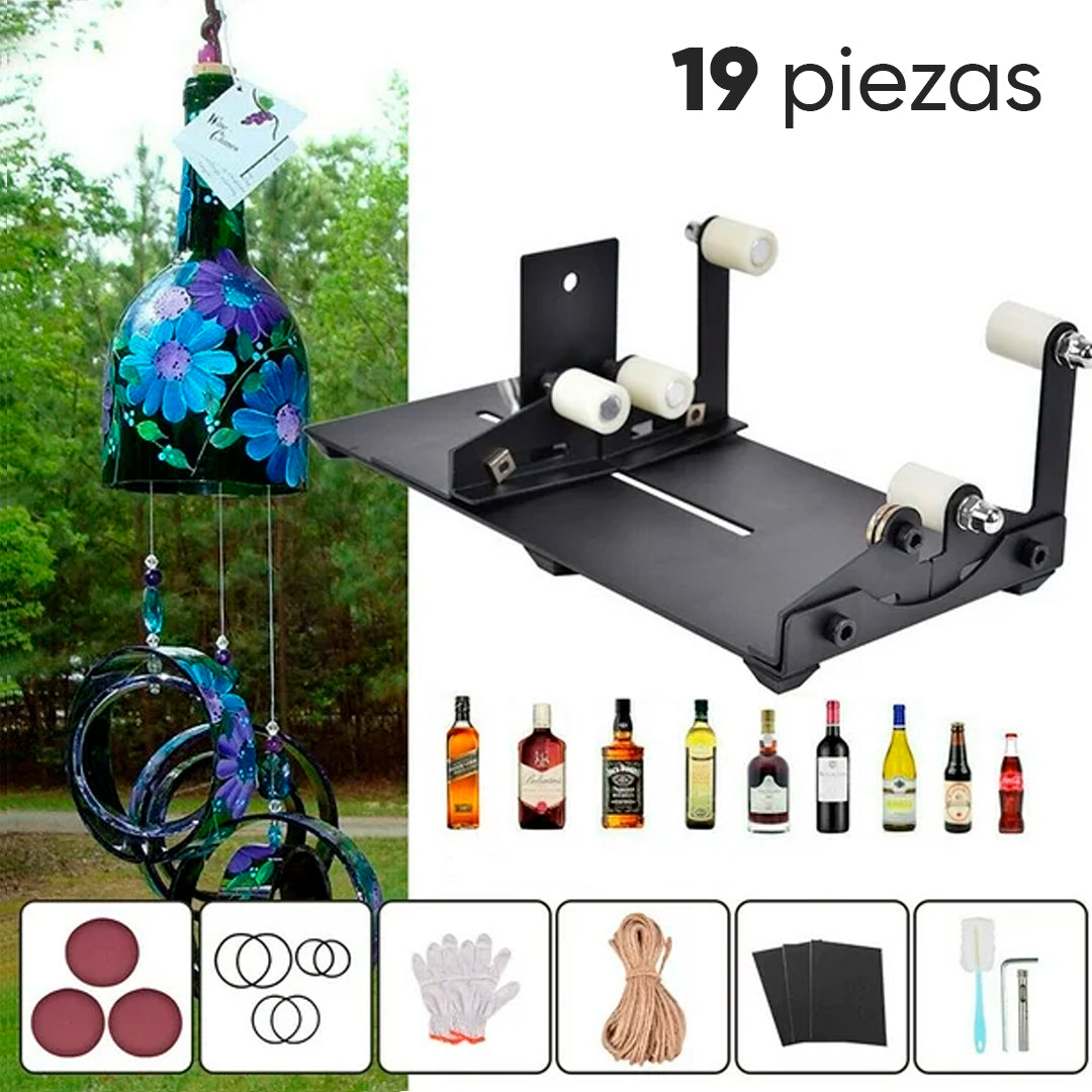 Herramientas Soporte Cortador de Botella de Vidrio 19 Piezas