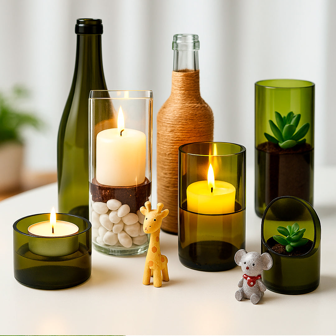 Herramientas Soporte Cortador de Botella de Vidrio 19 Piezas