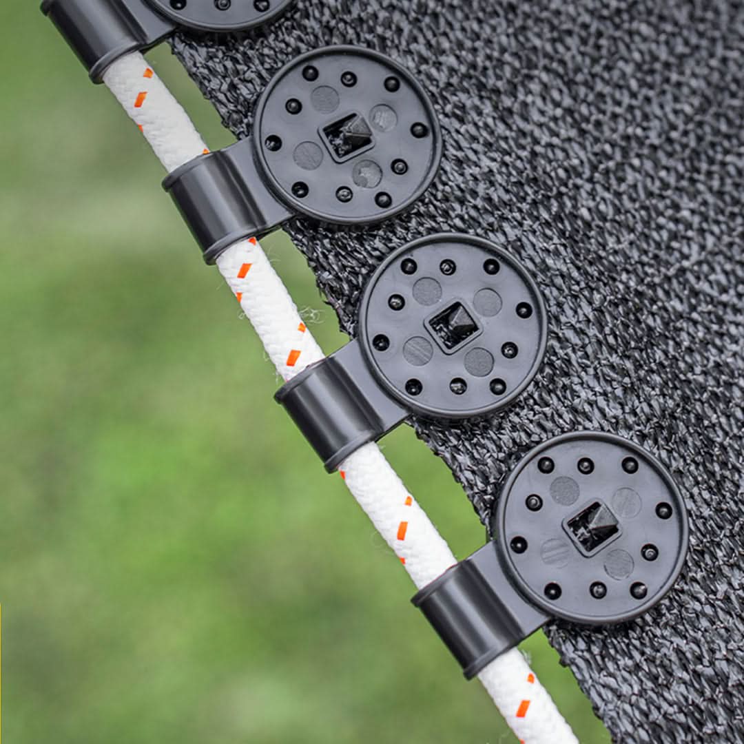 Broche Redondo Plástico Para Malla Sombra pack de 100