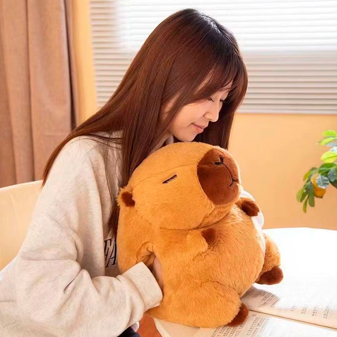 Peluche Capibara con Bolsa de Agua Caliente para Manos