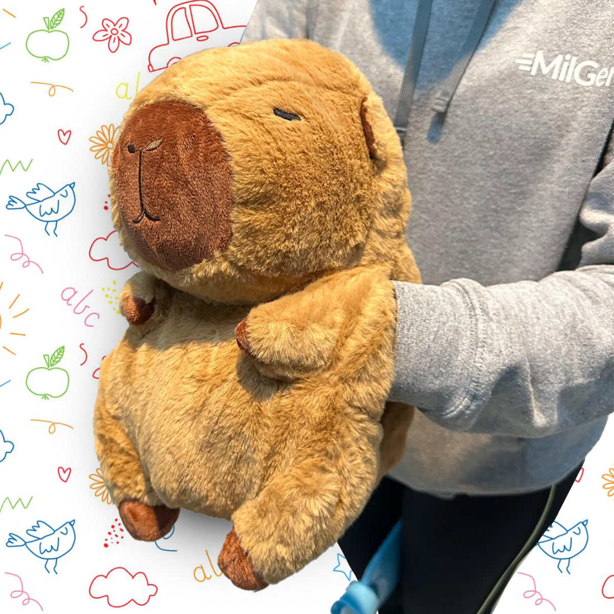 Peluche Capibara con Bolsa de Agua Caliente para Manos