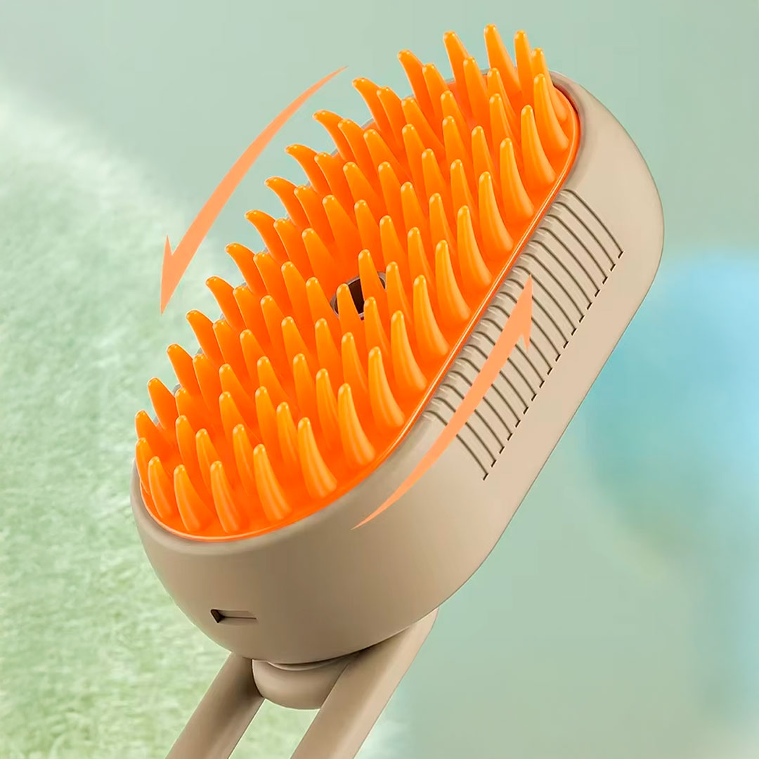 Cepillo de Peinado con Vaporizador para Mascotas