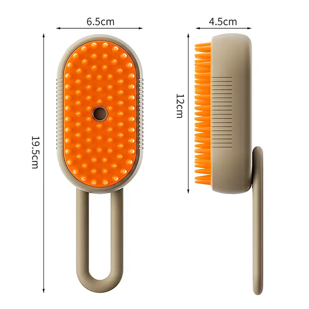 Cepillo de Peinado con Vaporizador para Mascotas