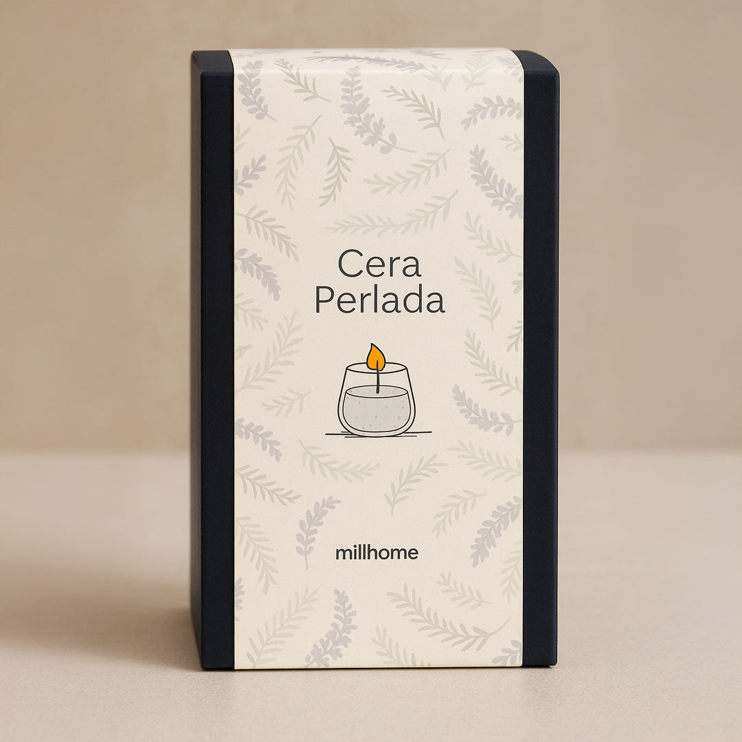Cera Perlada para Vela Milhome con 30 Mechas