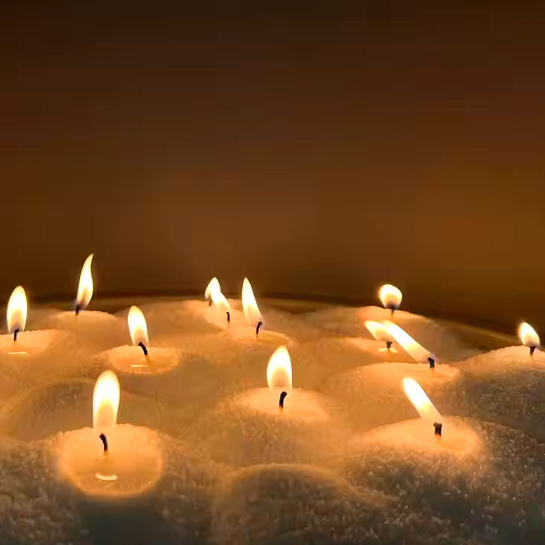 Cera Perlada para Vela Milhome con 30 Mechas