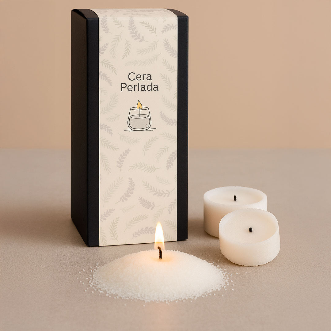 Cera Perlada para Vela Milhome con 30 Mechas