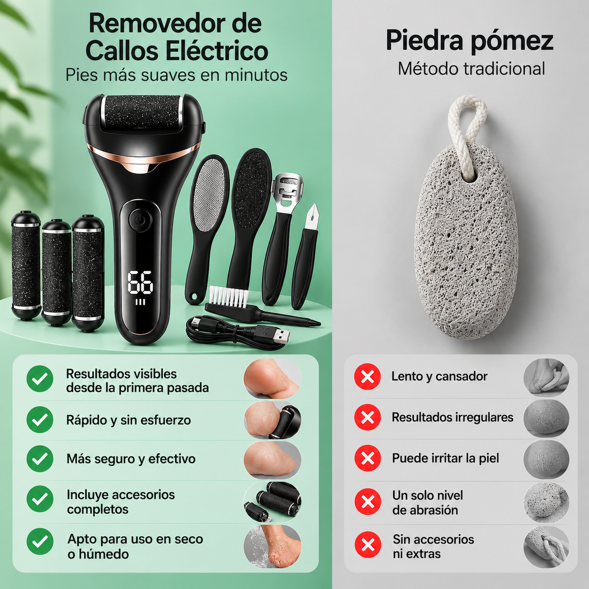 Removedor de Callos y Piel Dura Premium