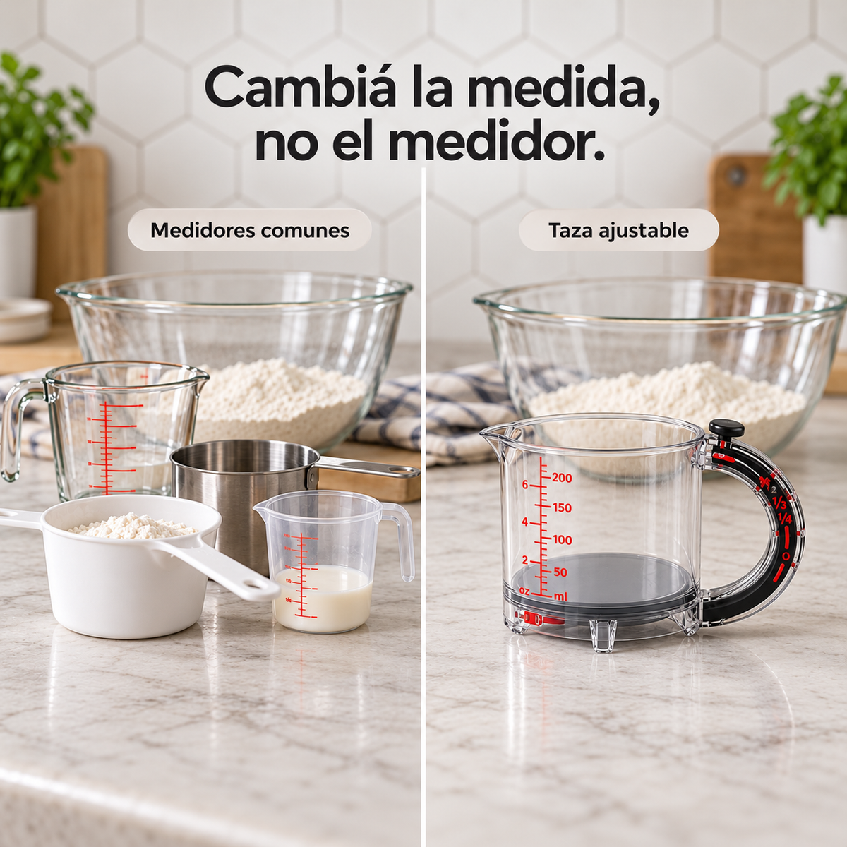 Taza Medidora Ajustable 200mL