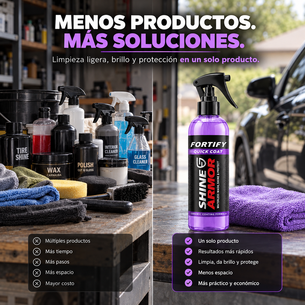 Limpiador y Protector para Auto Shine Armor