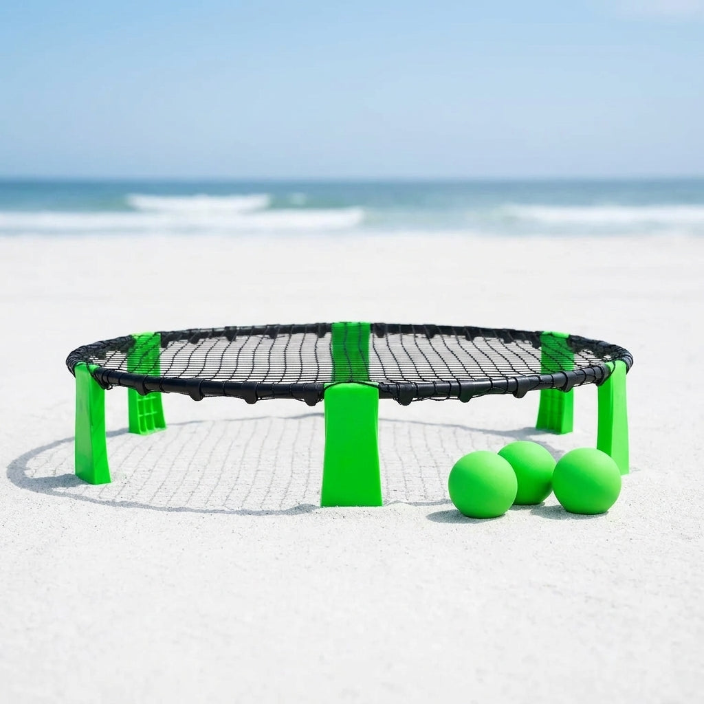 SpikeBall Juego de Rebote 3 Pelotas más Red vista adicional – Milgenial Uruguay