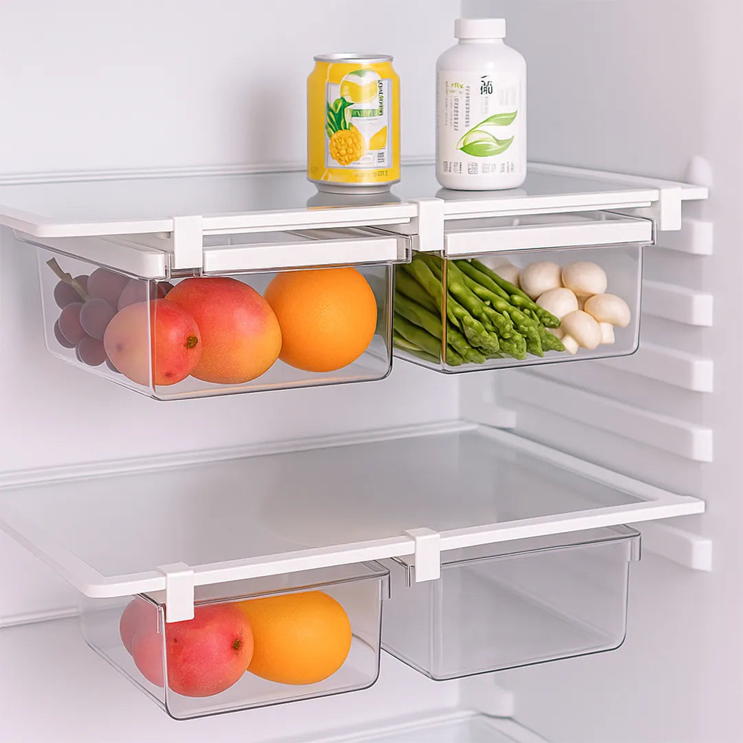 Set de 2 Organizadores para Heladera Ajustables