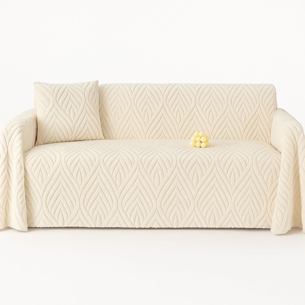 Funda Cubre Sofá Acolchonada  Diseño Leaves