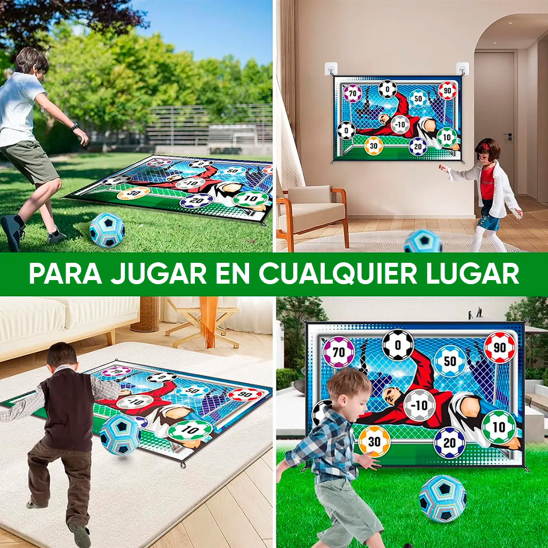 Juego Arco de Futbol Tiro al Blanco