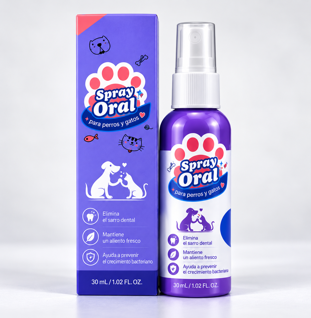 Pulverizador Bucal para Cuidado de Mascota
