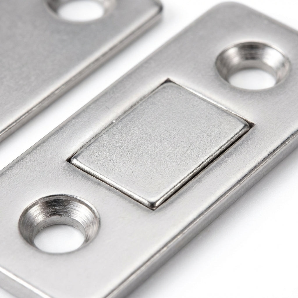 Imanes adhesivos ultrafinos para puertas de armario Pack x12