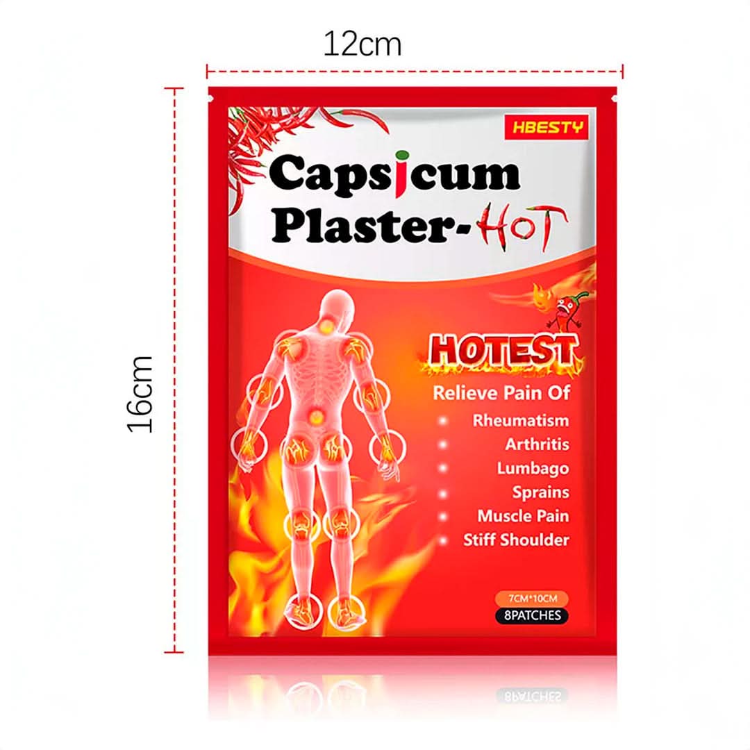 Pack de 8 Parches de Calor para Alivio de Dolor