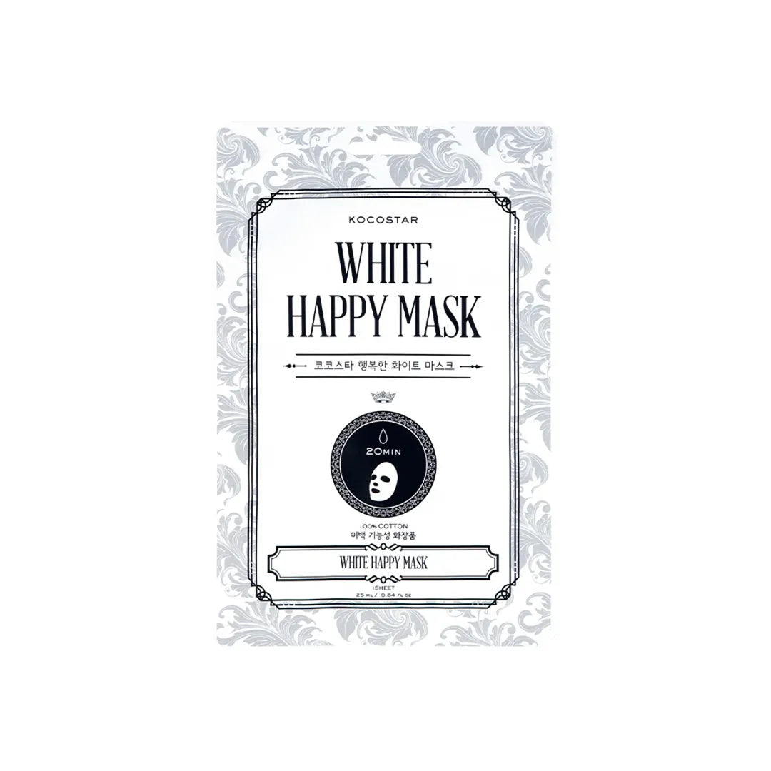 WHITE HAPPY MASK - Mascarilla facial Hortensia