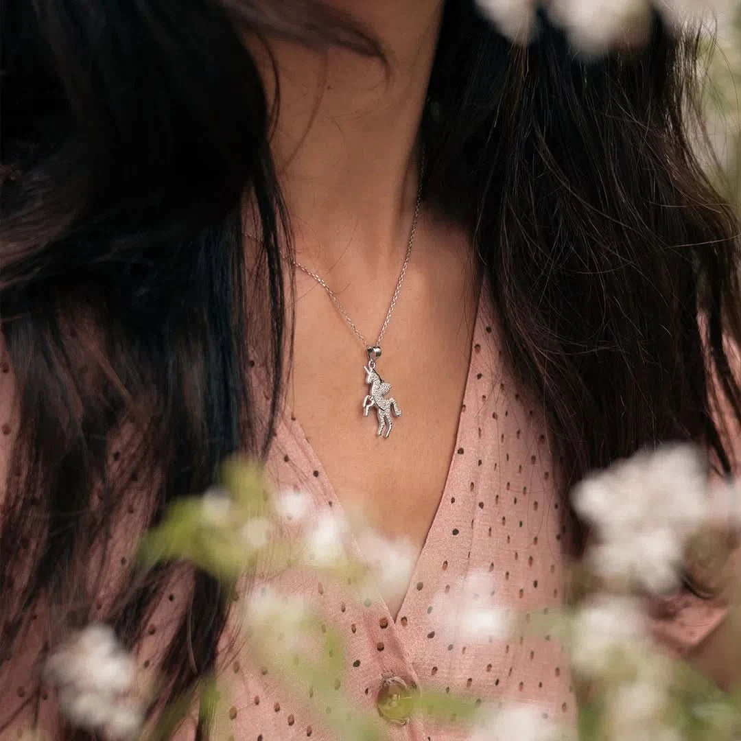 Colgante Unicornio Plata 925 - p19032