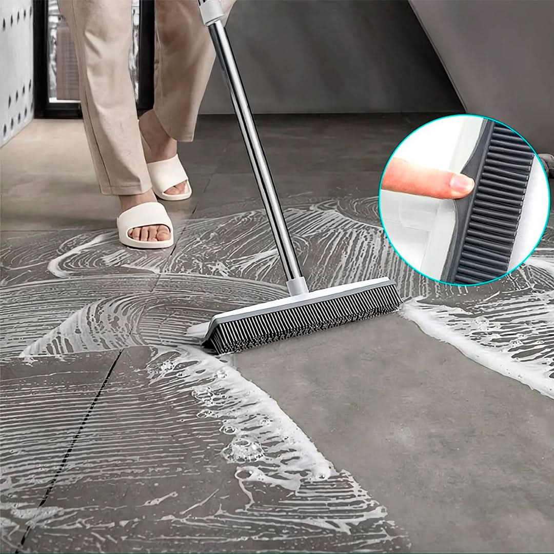 Escoba de Silicona 2 en 1 con Largo Ajustable Brush Clean