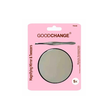 ESPEJO Y PINZA DE CEJAS - MAGNIFYING MIRROR AND TWEEZERS