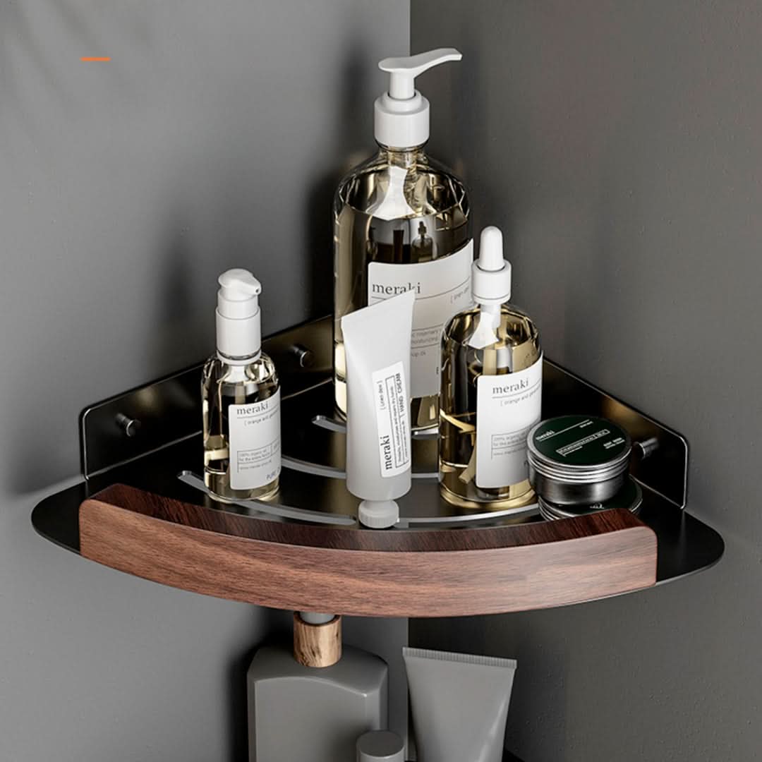 Estante Esquinero Luxury Aluminio y Madera