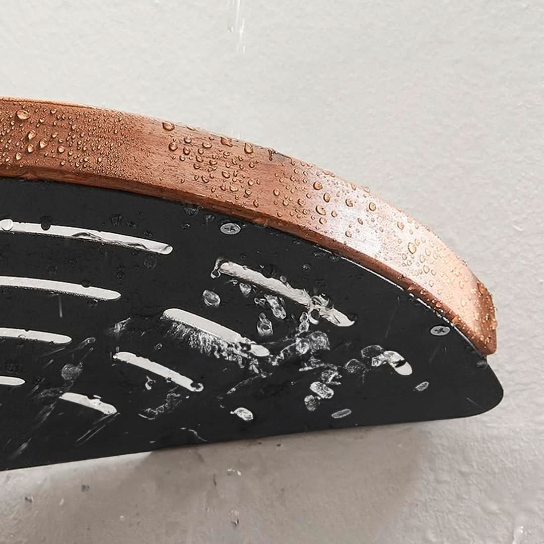 Estante Esquinero Luxury Aluminio y Madera