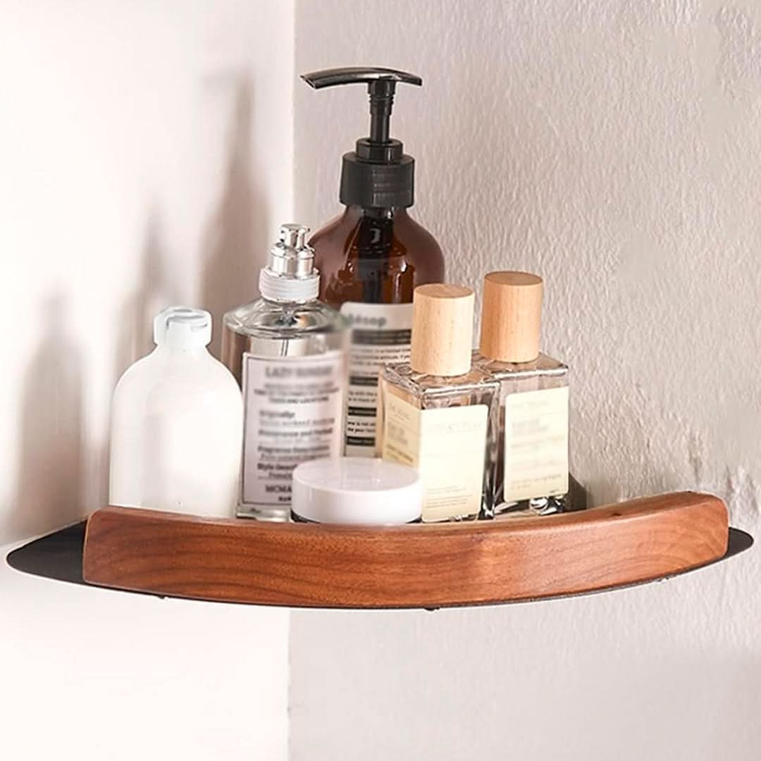 Estante Esquinero Luxury Aluminio y Madera