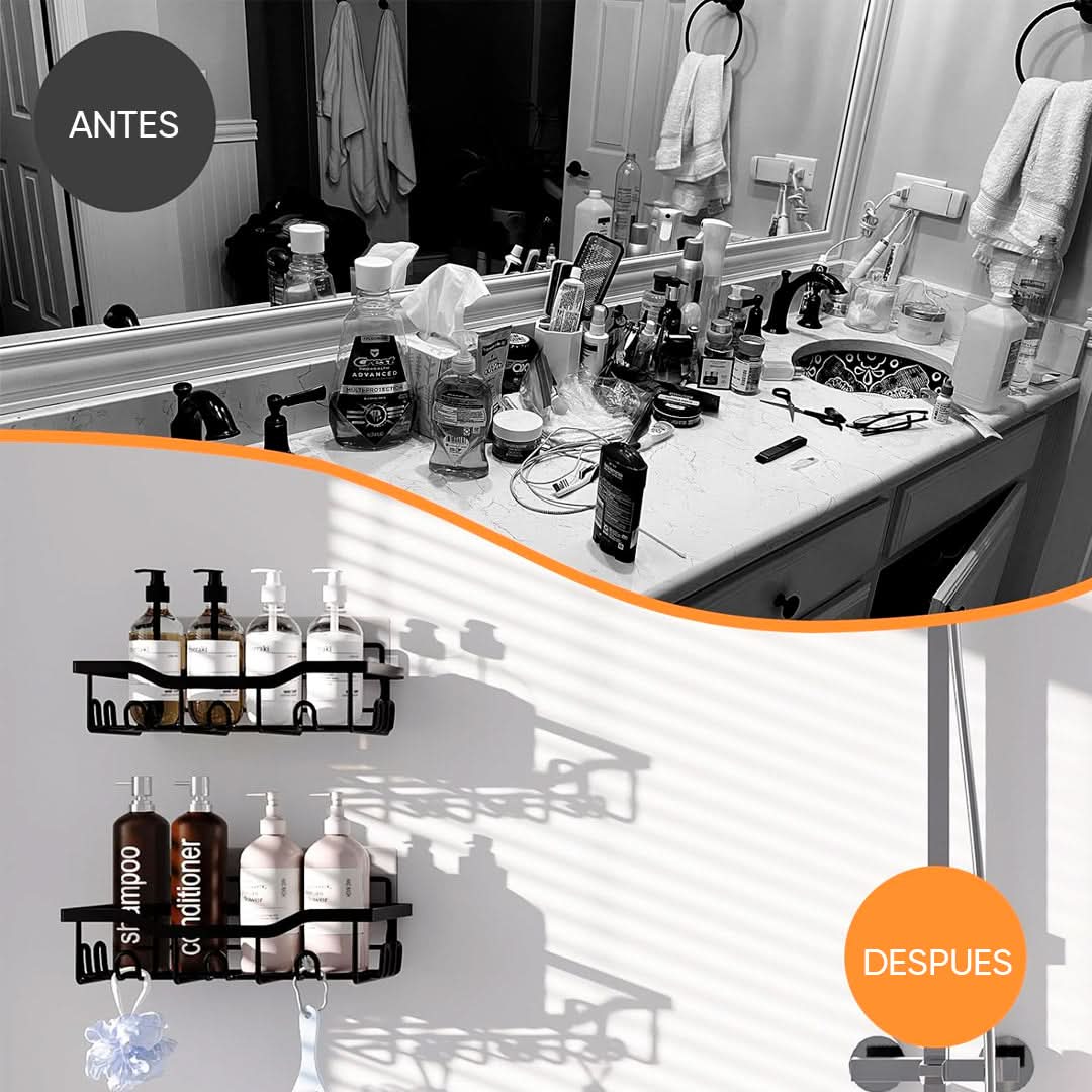 Set de 5 Organizadores para Ducha Minimalista Milhome