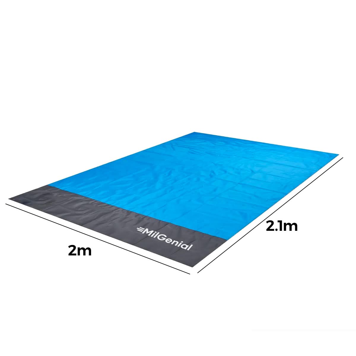 Alfombra de Camping 2x2 mts con Estacas Marca Milgenial