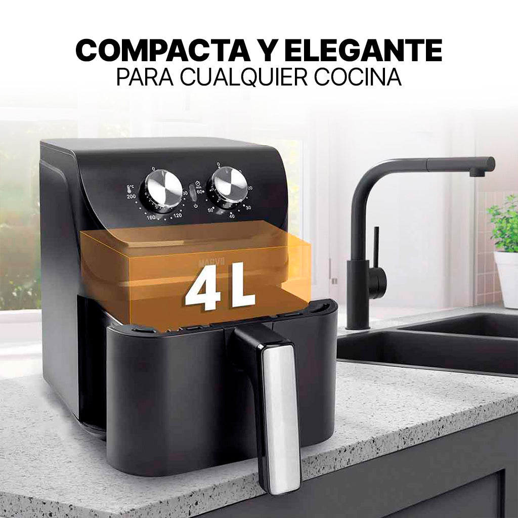 Freidora Sin Aceite Marvo HAF-086 4L Negro