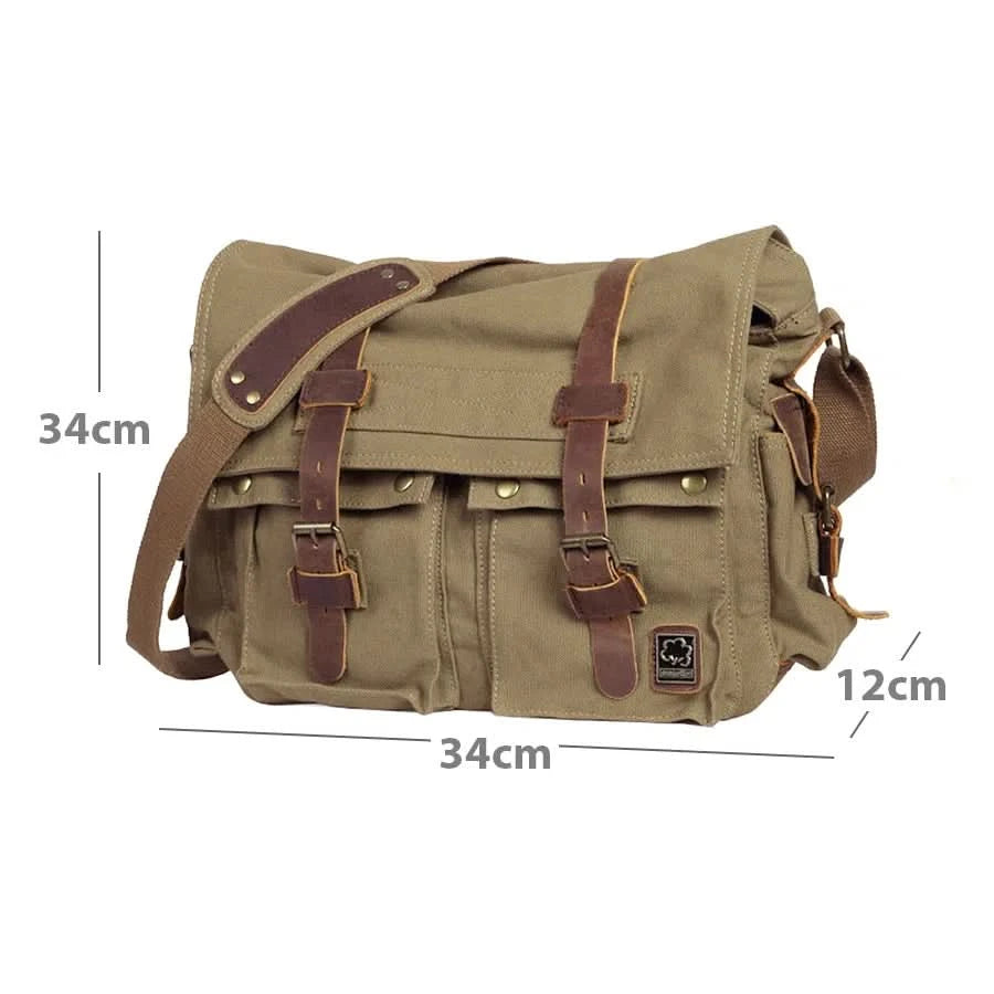 Bolso Halden de Lona y Cuero Marca Vinitivo