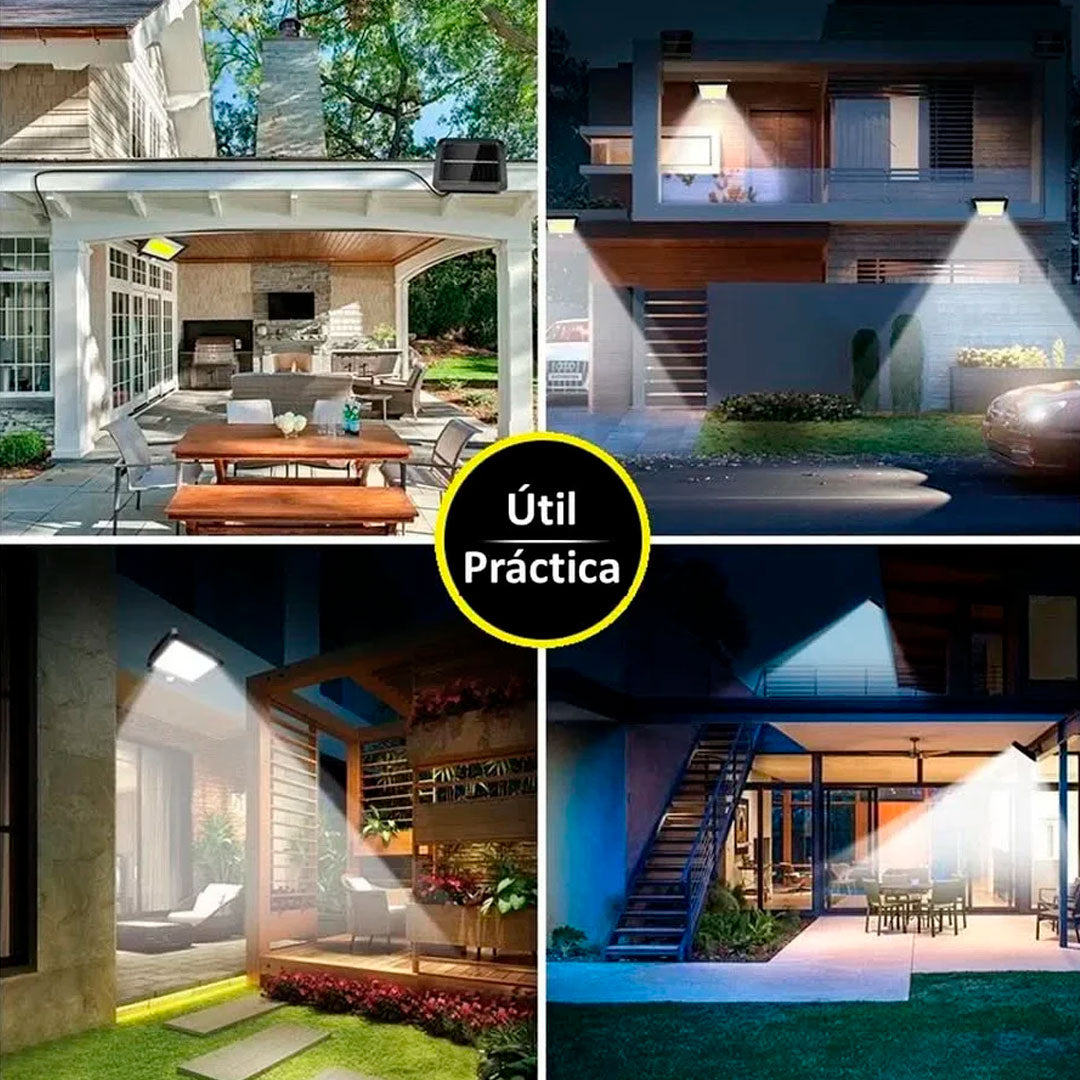 Foco Solar Led 30w con Sensor De Movimiento