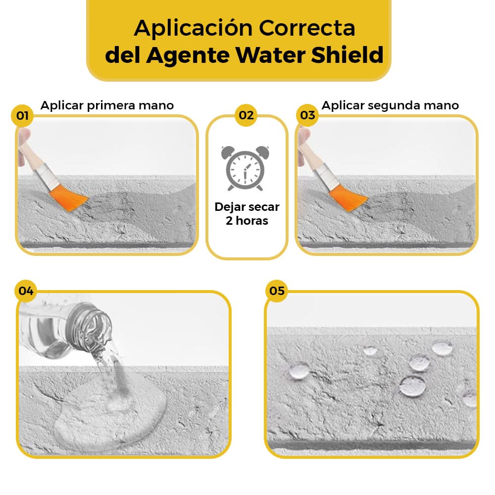 Pack de 3 Agente Sellador Water Shield Marca Leisel 1 Litro