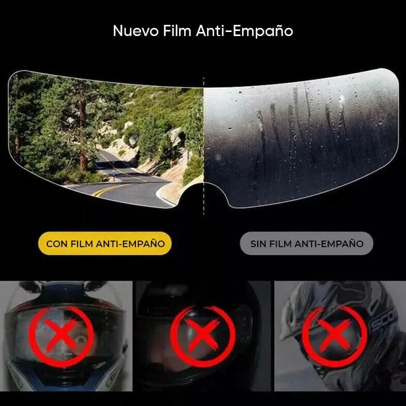 Film Anti Empaño para Casco de Moto