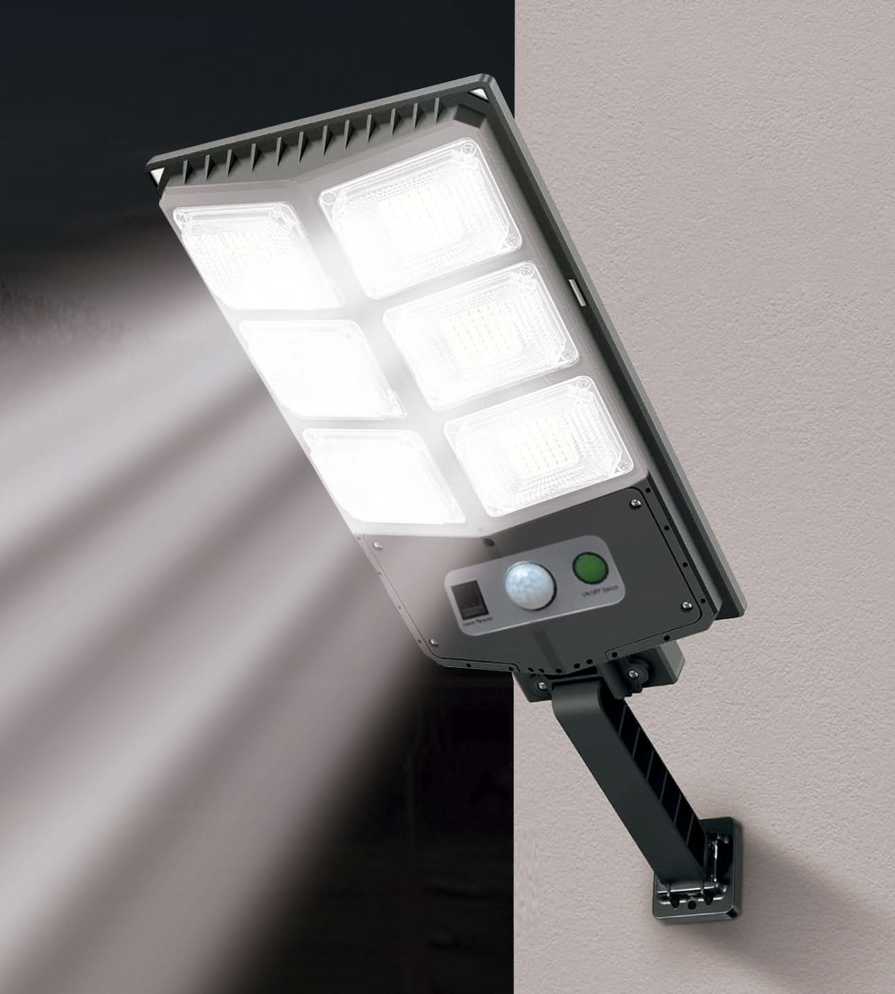 Foco Solar de 6 Luces Ip65 de 60w Milhome