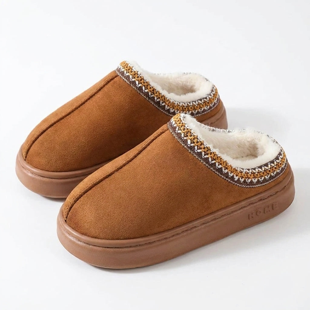 Pantuflas SoftCloud con Suela de Eva y Simil Corderito