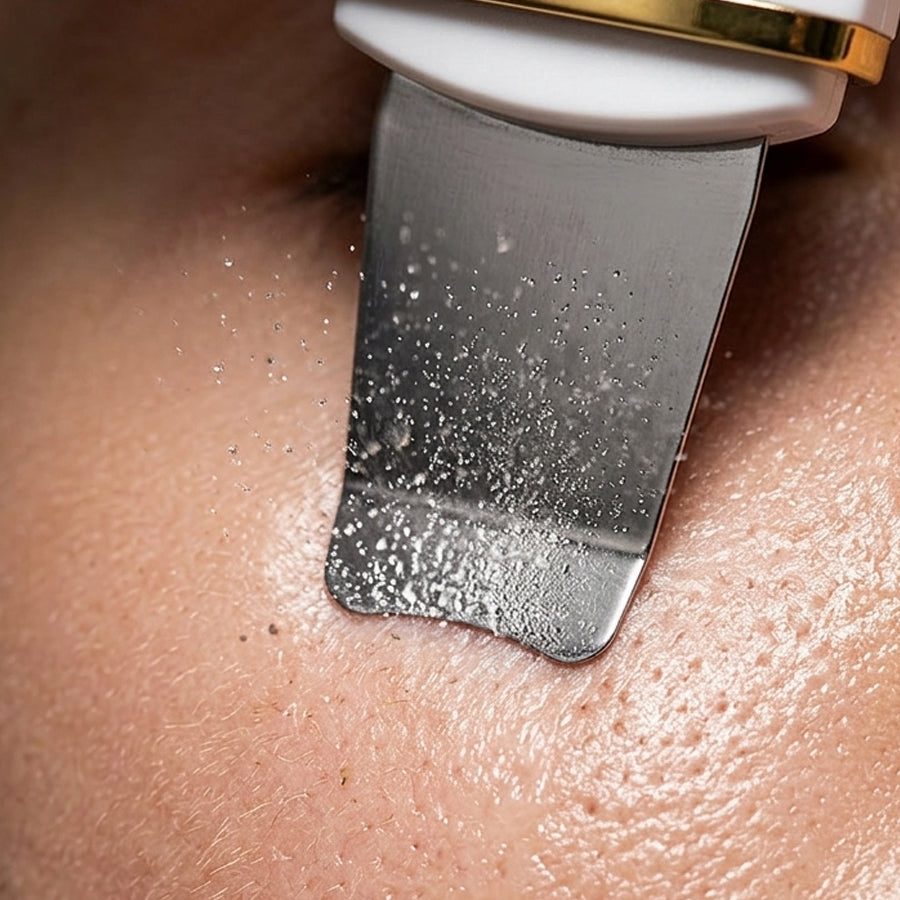 Espátula facial ultrasónica limpieza profunda portátil detalle – Milgenial Uruguay